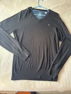 Diesel Tricot &Co  Men's V-Neck Sweater - Black